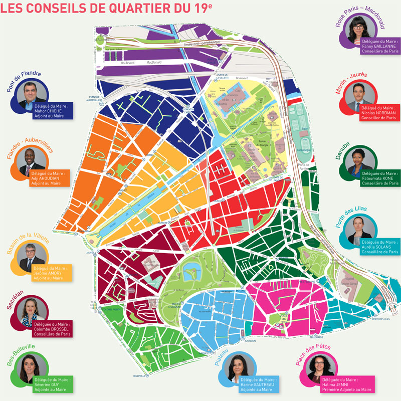 En pratique les Conseils de quartier du 19e Mairie du 19e